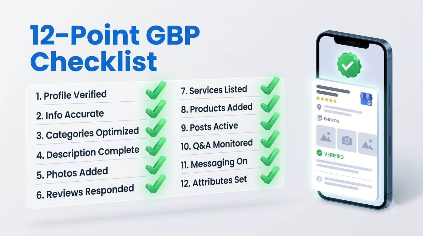 The 12-Point Google Business Profile Optimization Checklist